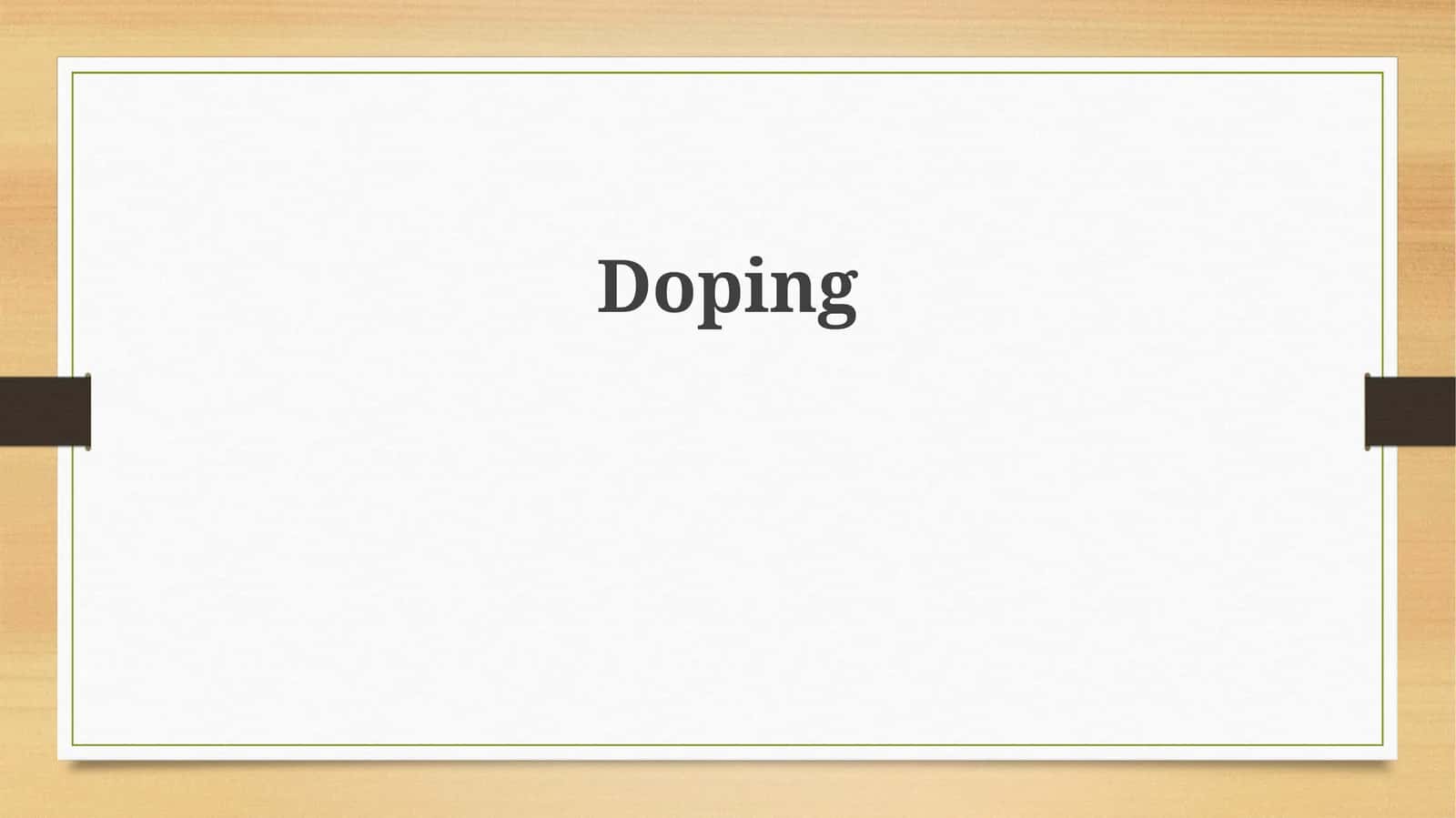 Doping