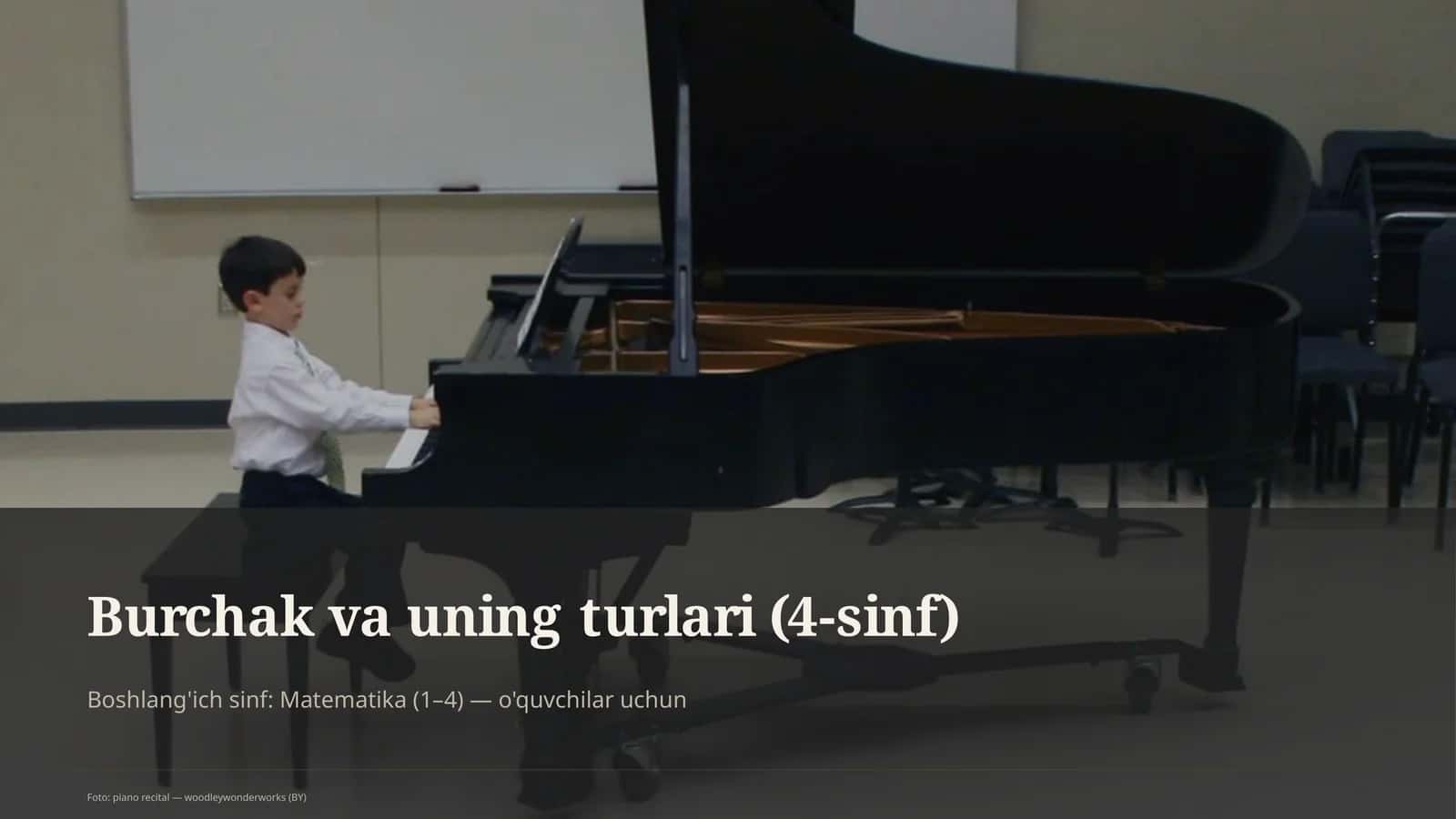 Burchak va uning turlari (4-sinf)
