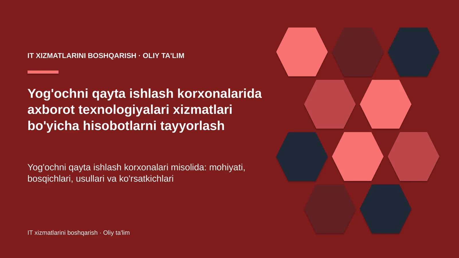 yog'ochni qayta ishlash korxonalarida axborot texnologiyalari xizmatlari bo'yicha hisobotlarni tayyorlash 9359