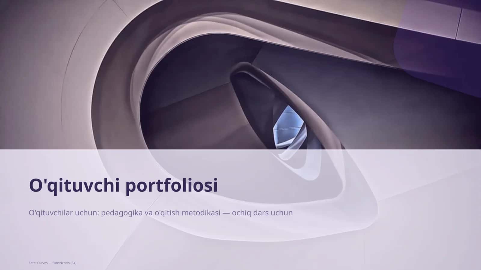 O'qituvchi portfoliosi