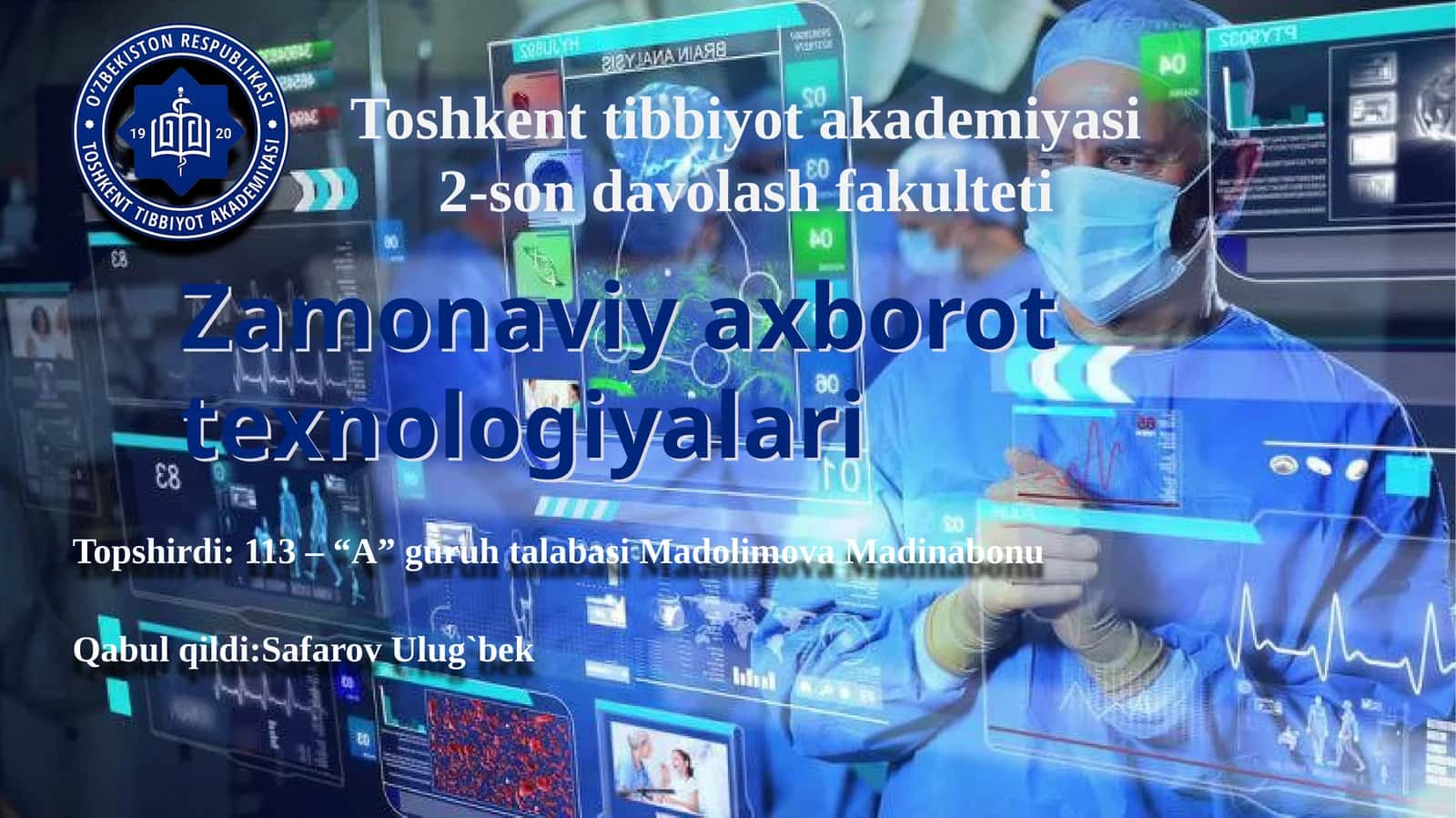 Zamonaviy axborot texnologiyalari
