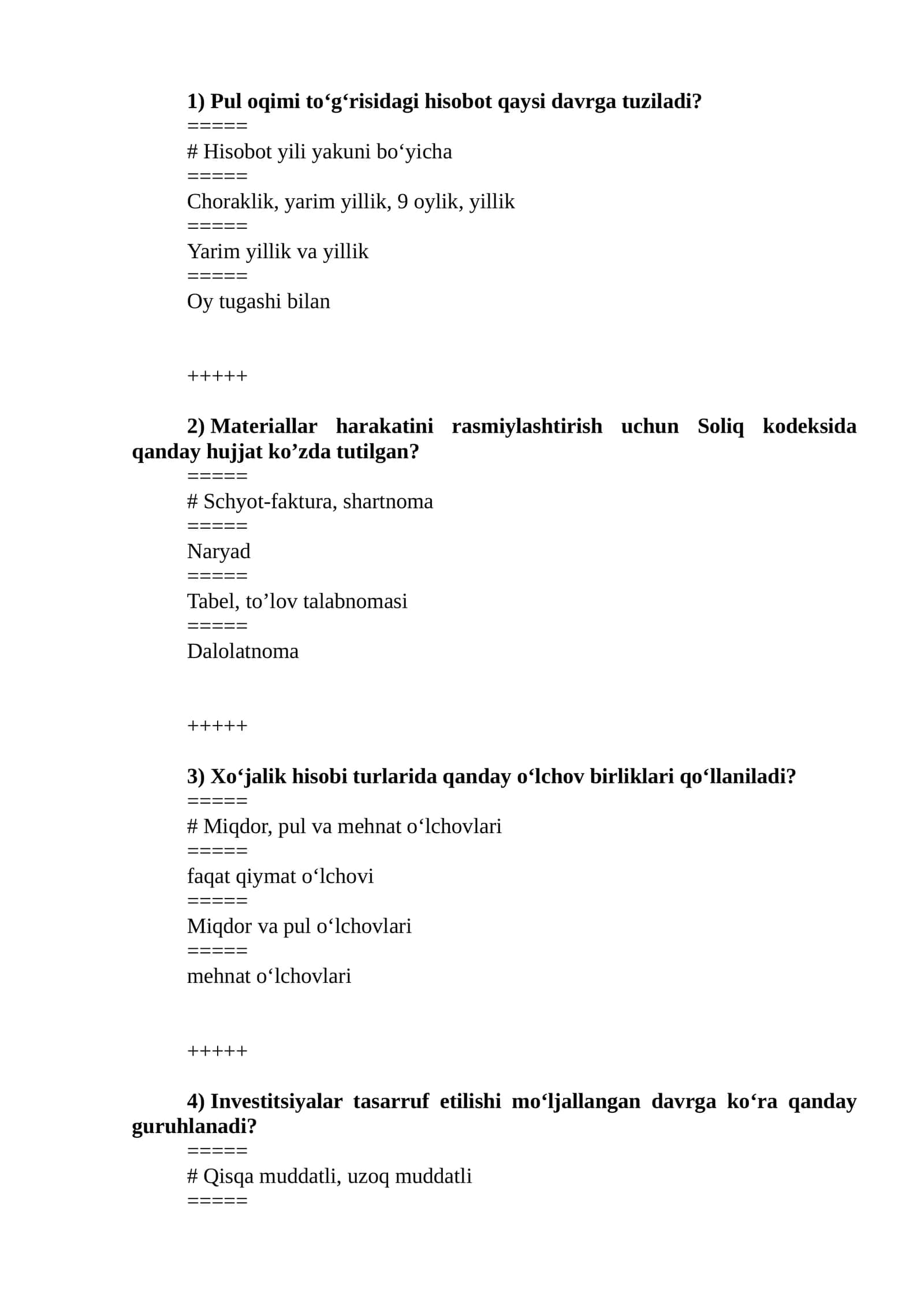 Moliyaviy hisob asoslari baza