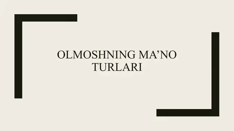 Olmoshning ma’no turlari