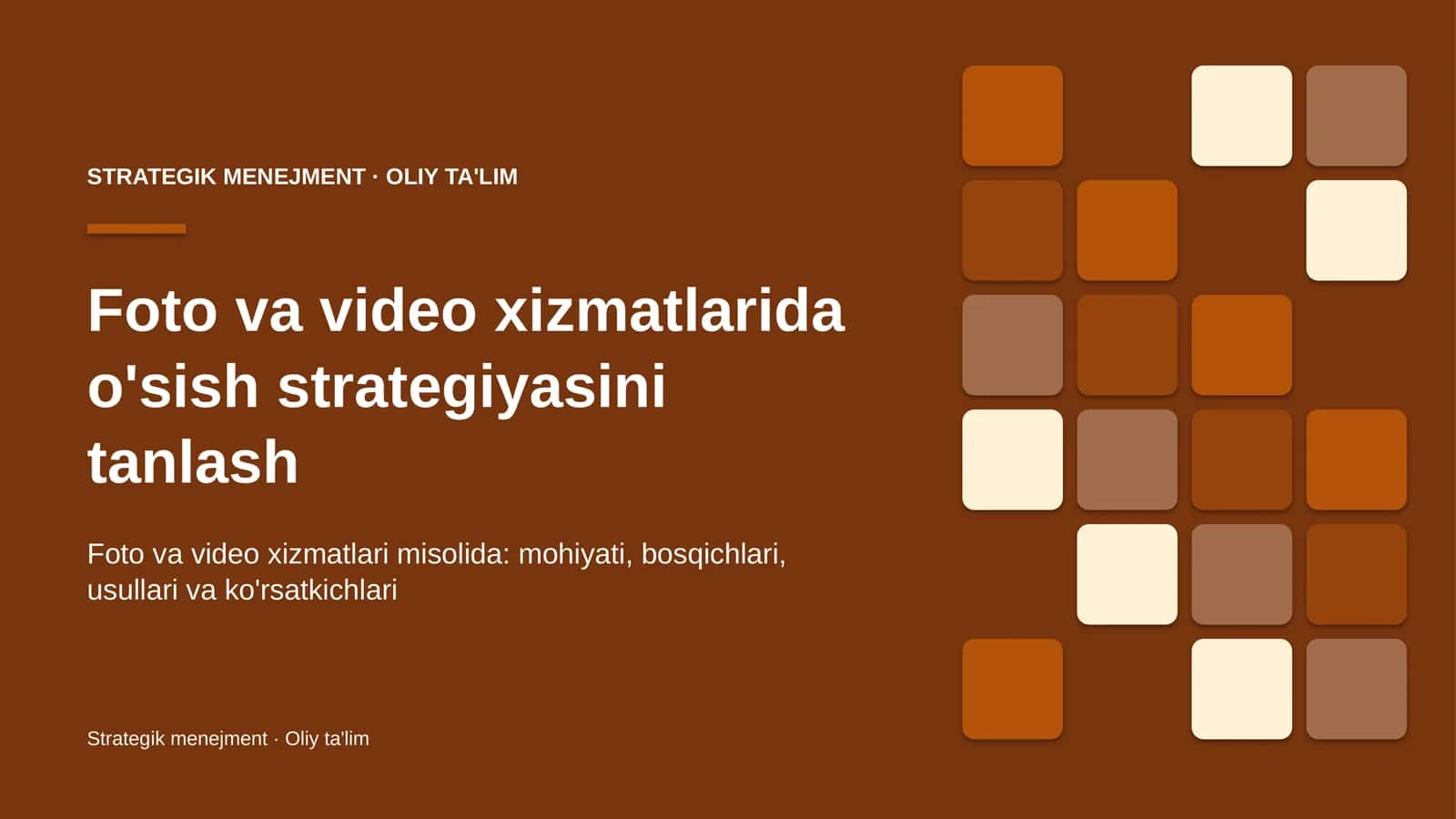 foto va video xizmatlarida o'sish strategiyasini tanlash 3830