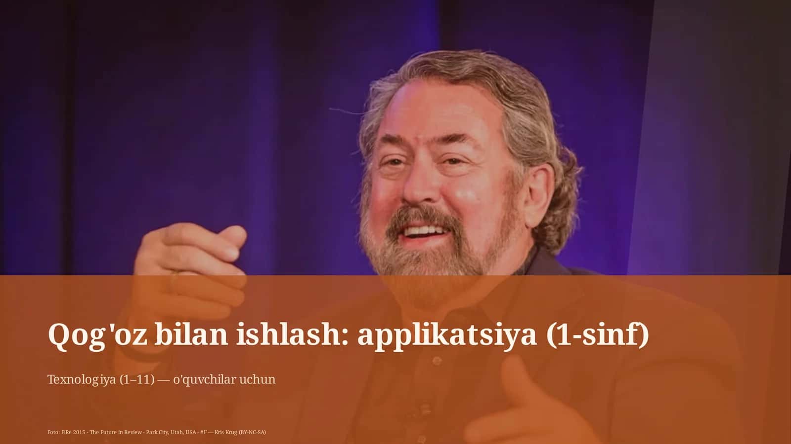 Qog'oz bilan ishlash: applikatsiya (1-sinf)