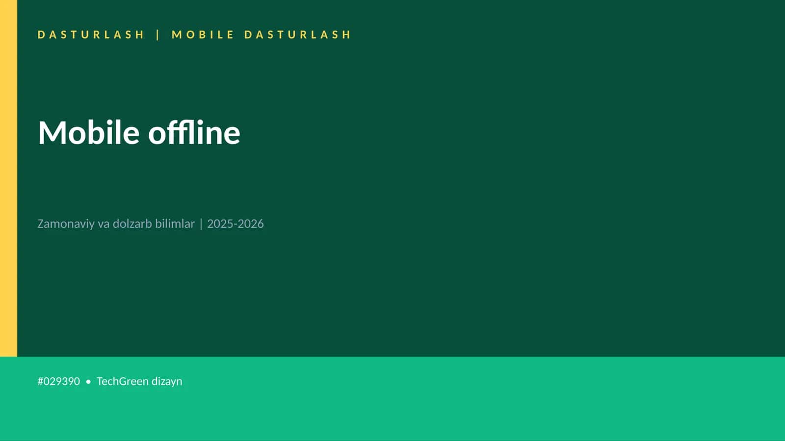 Mobile offline