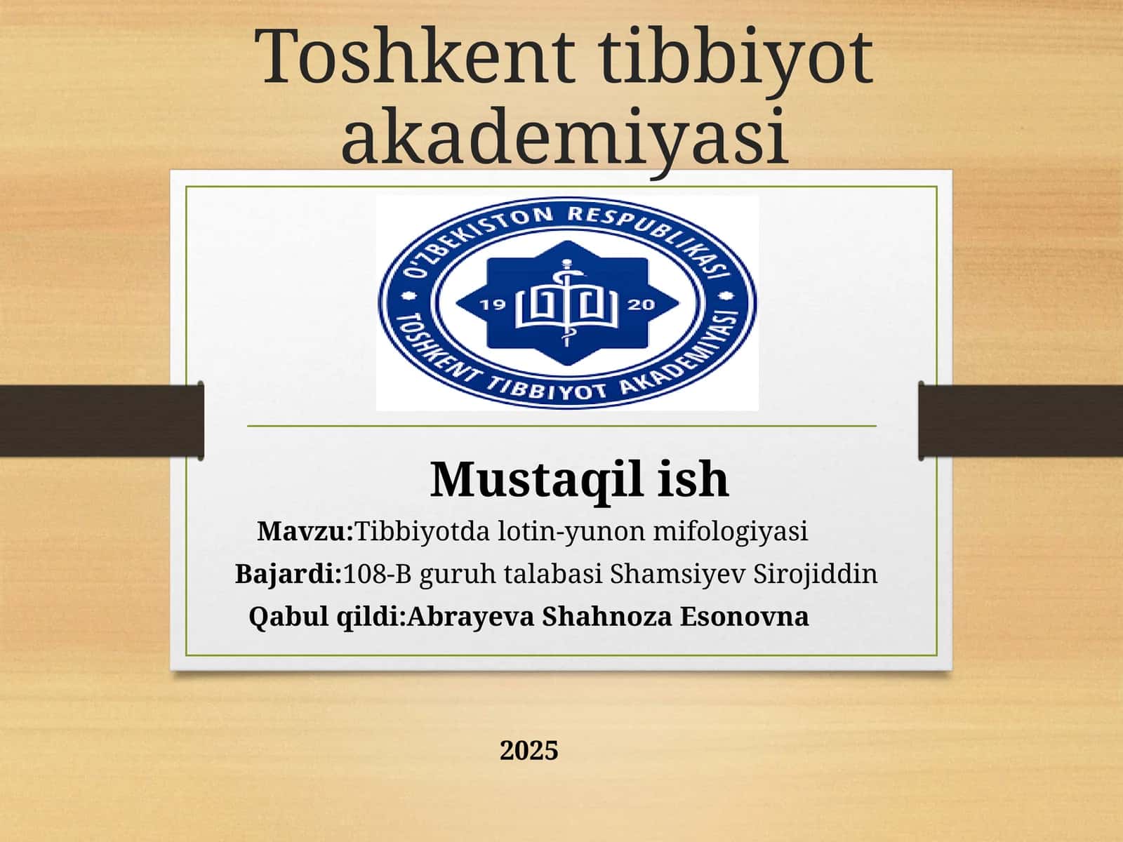 Tibbiyotda lotin-yunon mifologiyasi
