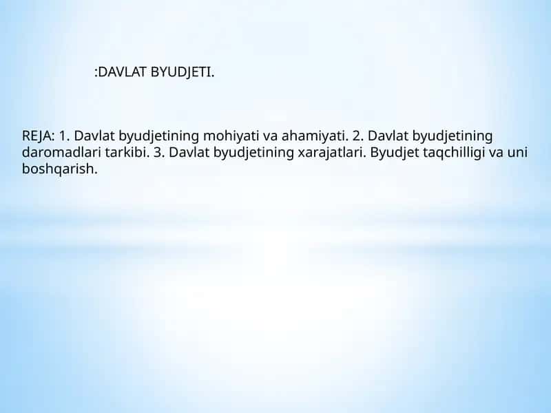 Davlat Byudjeti