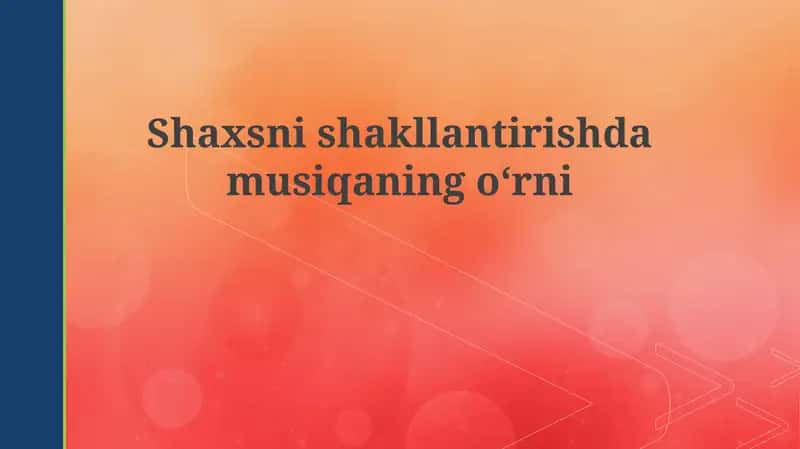 Musiqa va shaxsiyat