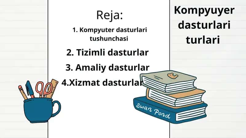 Kompyuyer dasturlari turlari