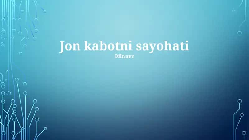 Jon kabotni sayohati