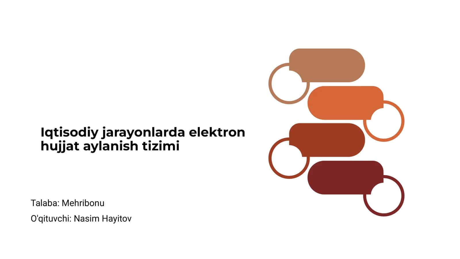 Iqtisodiy jarayonlarda elektron hujjat aylanish tizimi