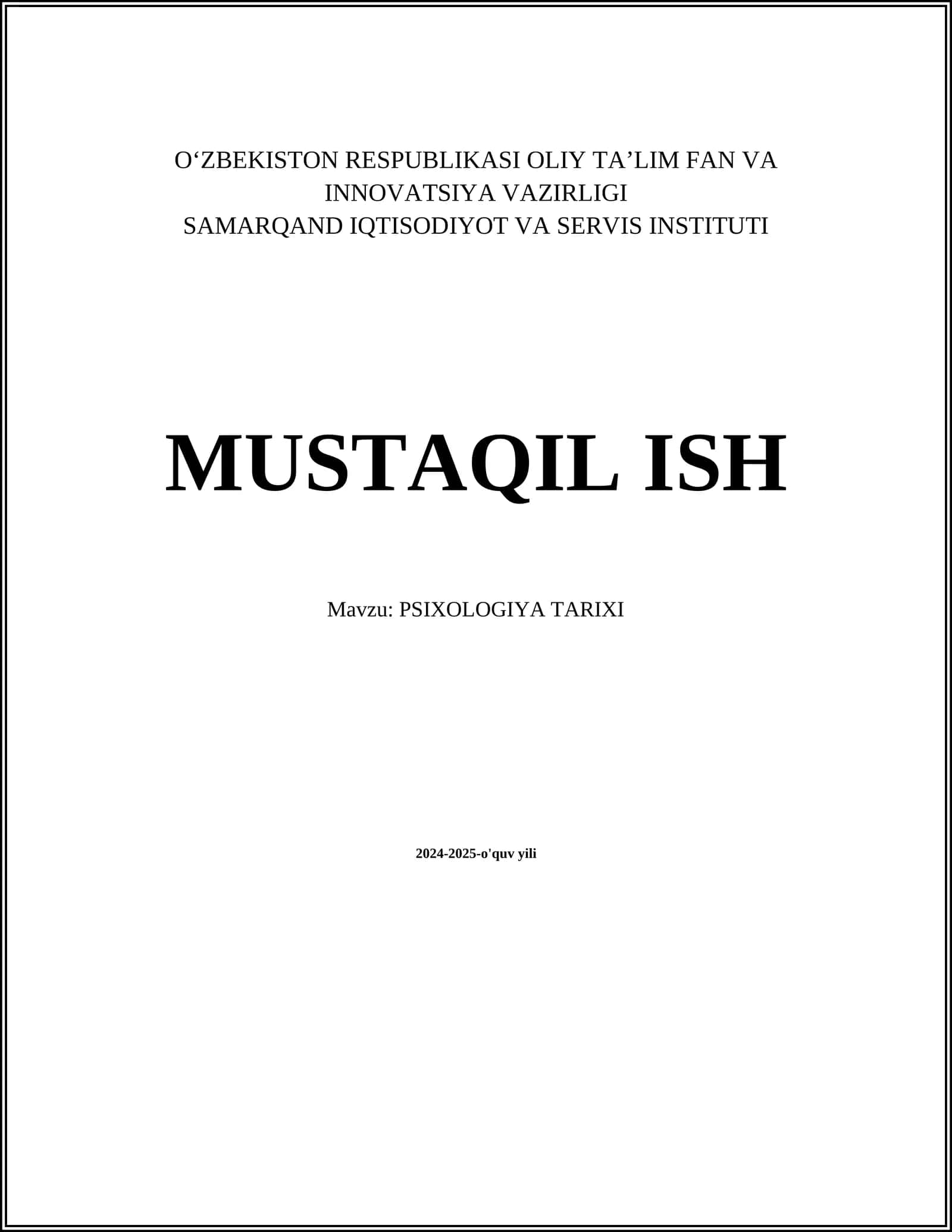 Psixologiya Tarixi