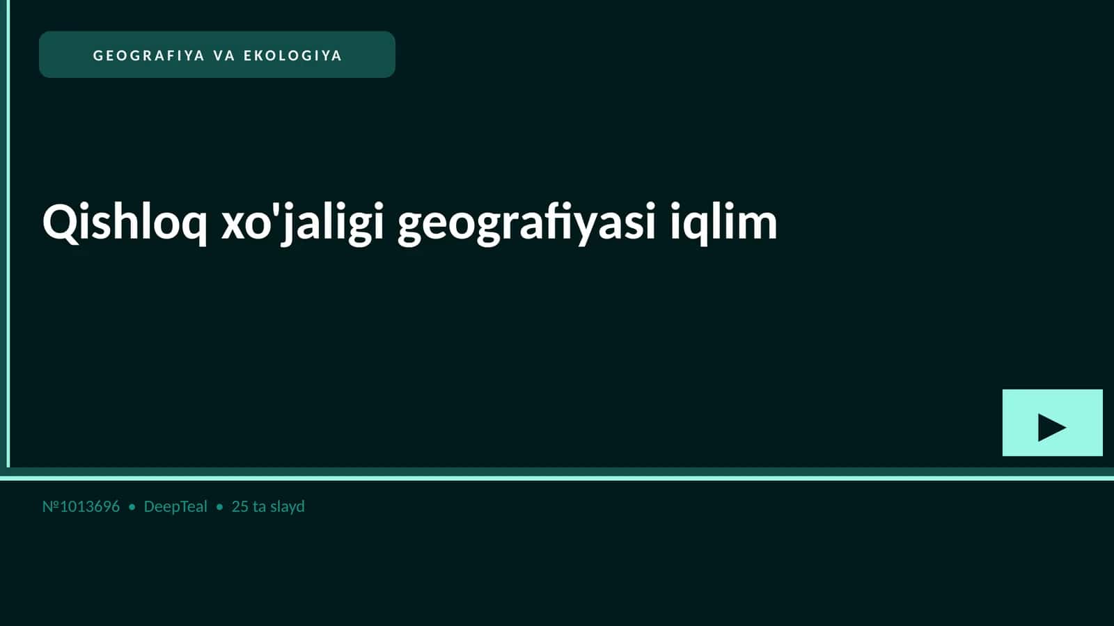 Qishloq xo'jaligi geografiyasi iqlim