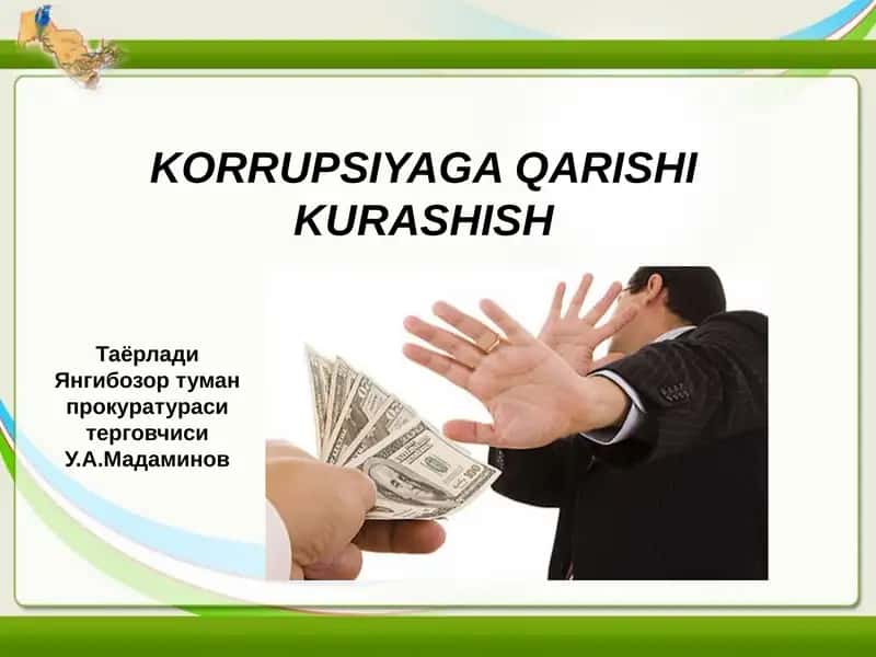 Korrupsiyaga qarshi kurashish