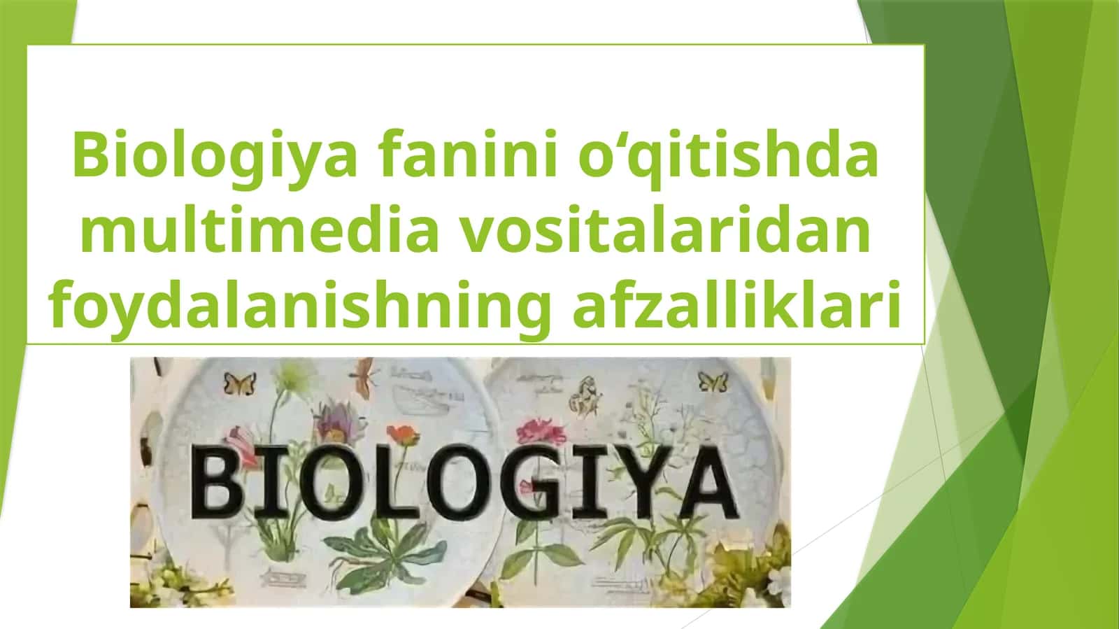 Biologiya fanini o‘qitishda multimedia vositalaridan foydalanishning afzalliklari