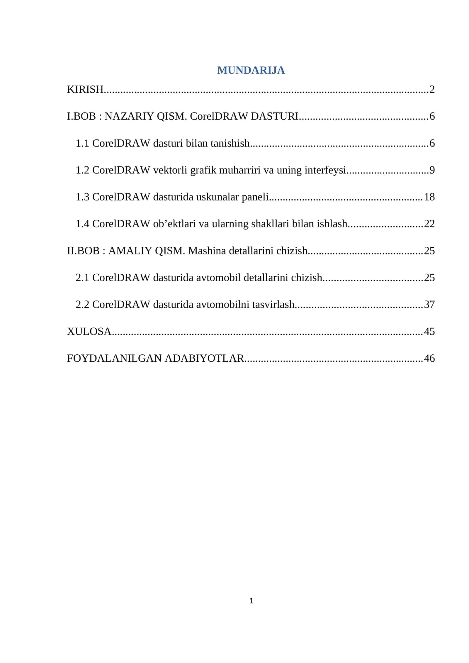 CorelDRAW DASTURI