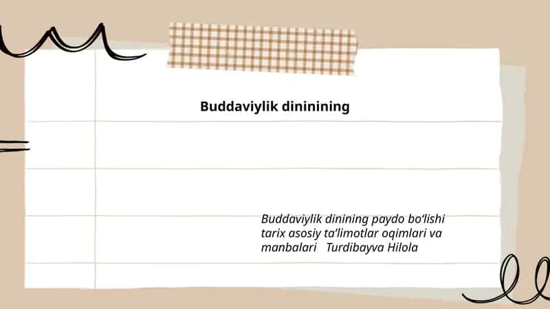 Buddaviylik dinining ta'limoti