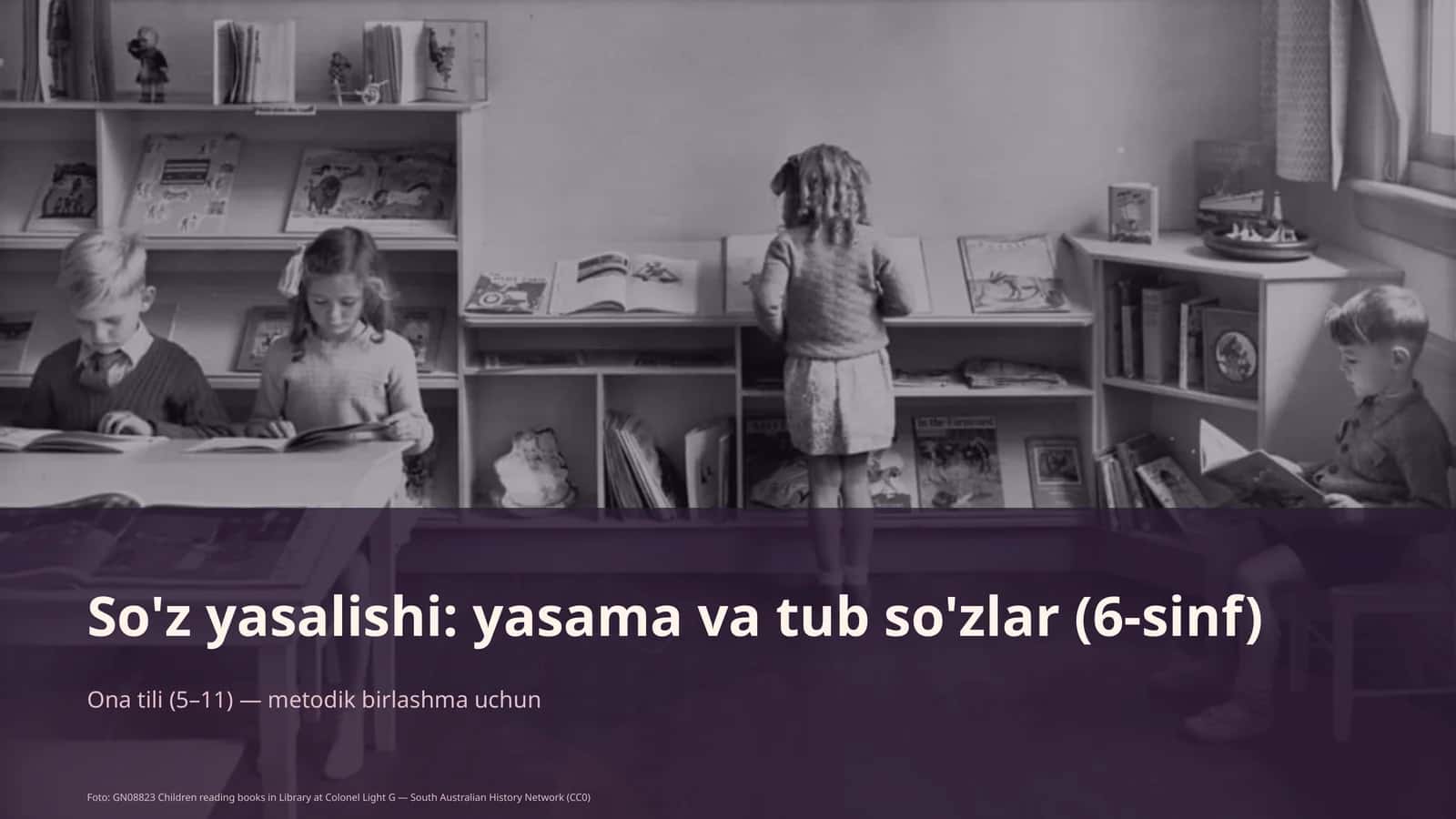 So'z yasalishi: yasama va tub so'zlar (6-sinf)