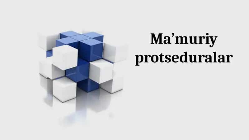 Ma’muriy protseduralar