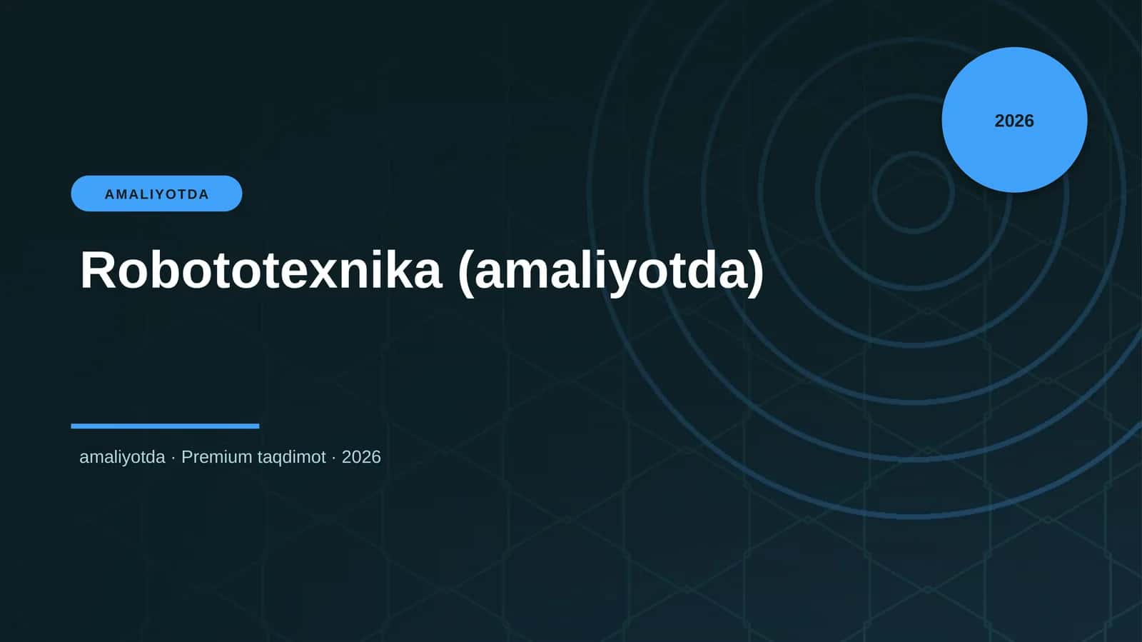 Robototexnika (amaliyotda)