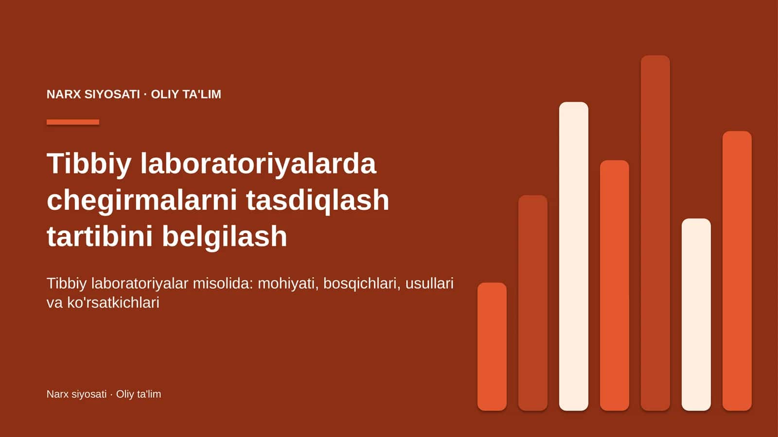 [Tibbiy laboratoriyalarda chegirmalarni tasdiqlash tartibini belgilash]