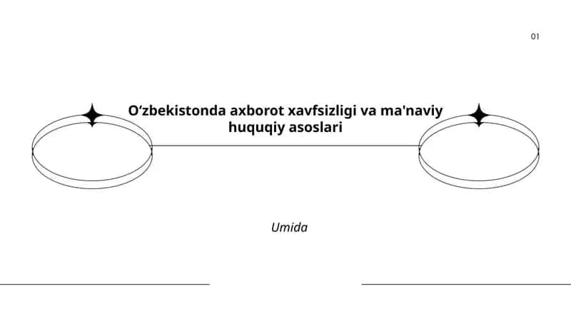 Oʻzbekistonda axborot xavfsizligi va ma'naviy huquqiy asoslari