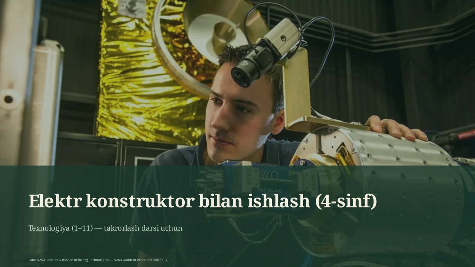 Elektr konstruktor bilan ishlash (4-sinf)