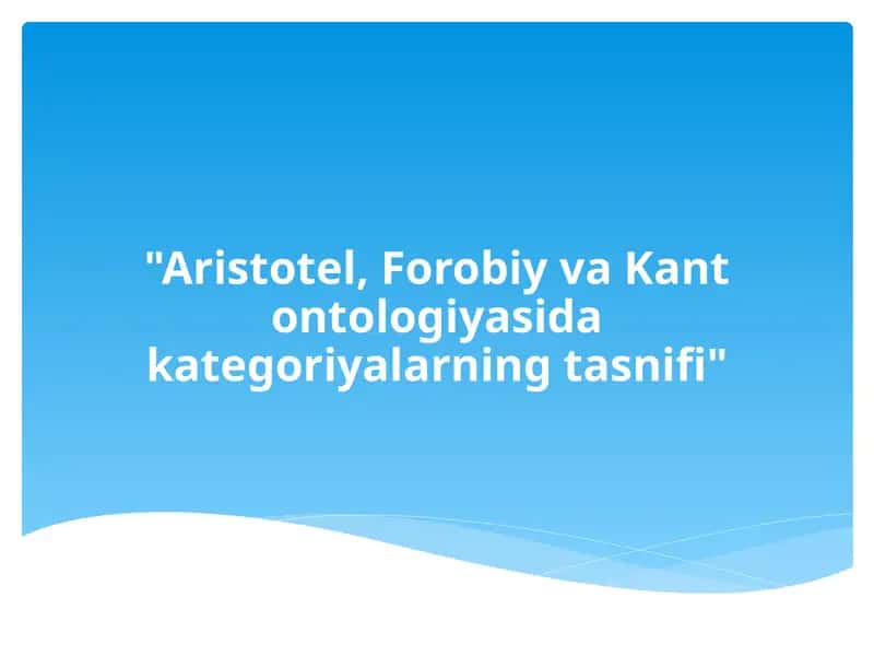 Aristotel Falsafasi