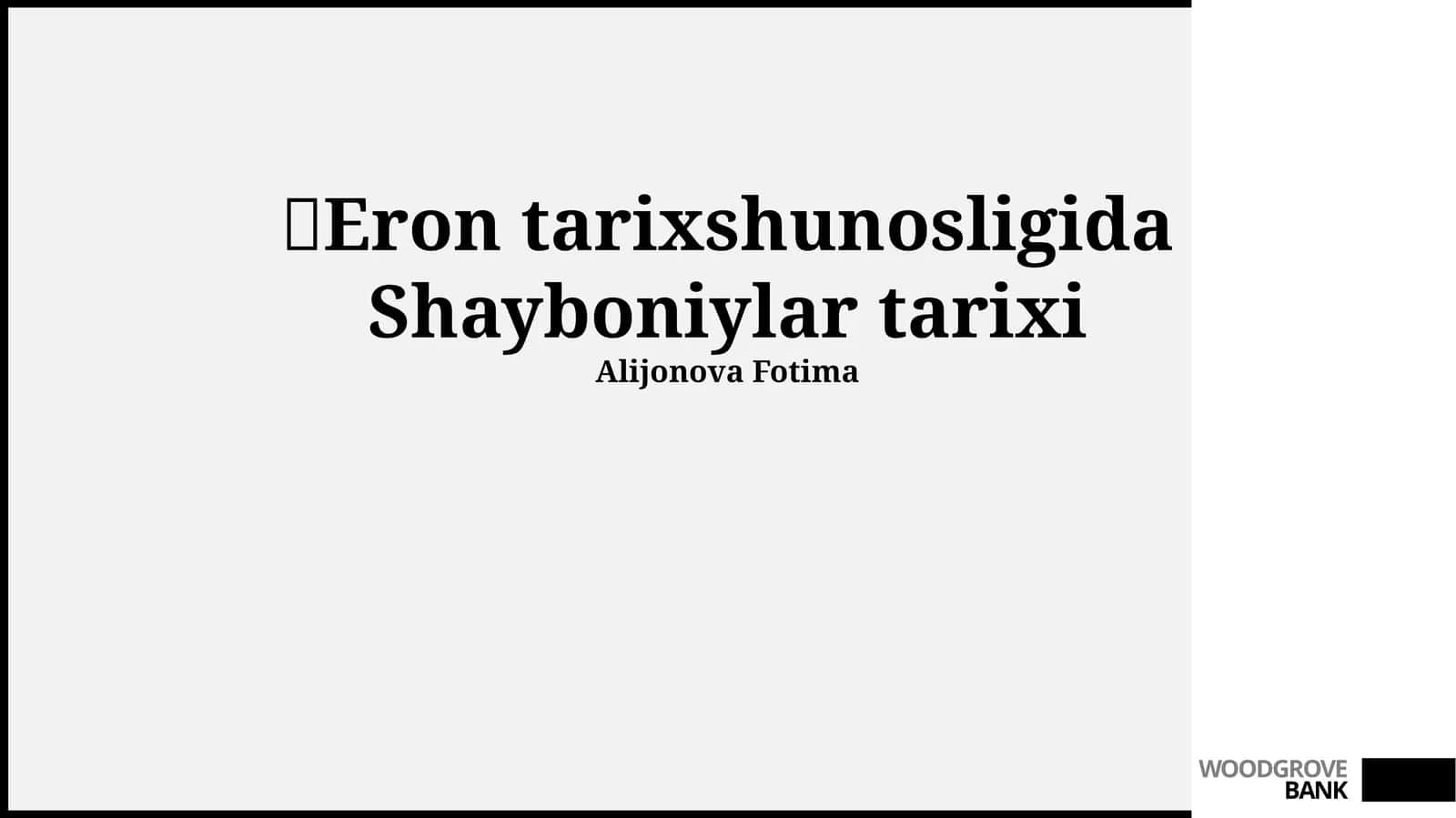 Shayboniylar davlatining harbiy tizimi