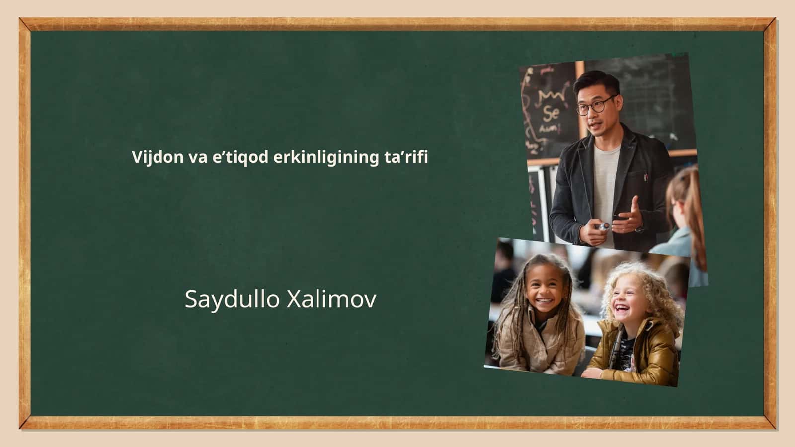 Vijdon va eʼtiqod erkinligining taʼrifi