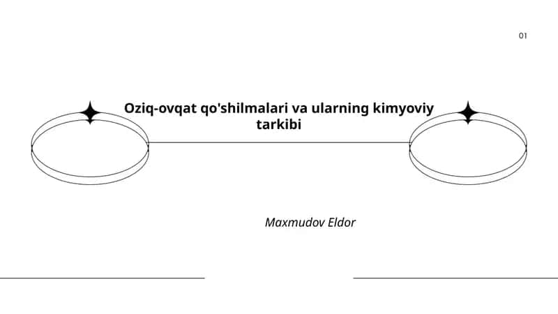 Oziq-ovqat qo'shilmalari va ularning kimyoviy tarkibi