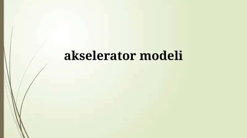 akseleratormodeli