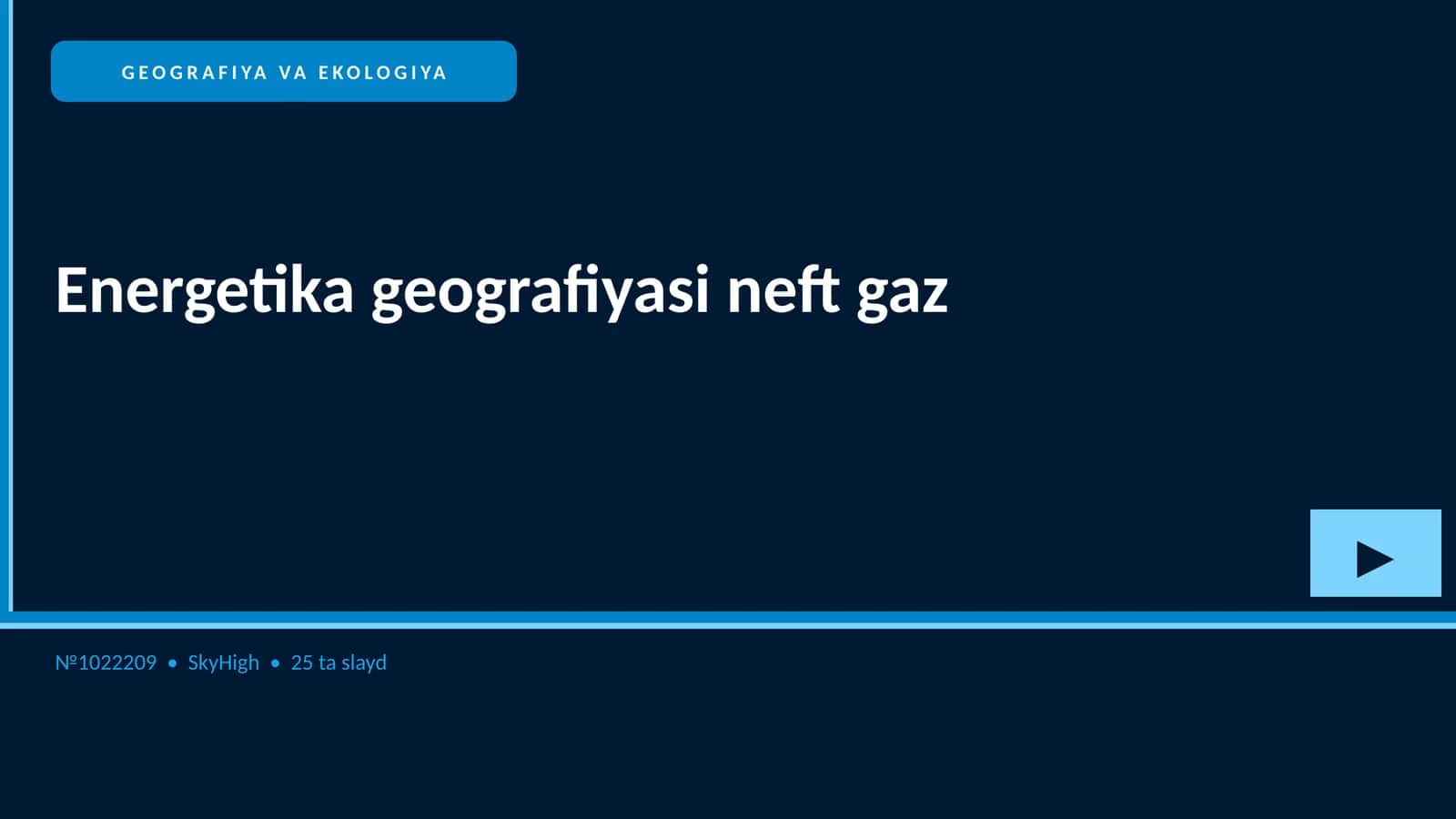 GEOGRAFIYA VA EKOLOGIYA