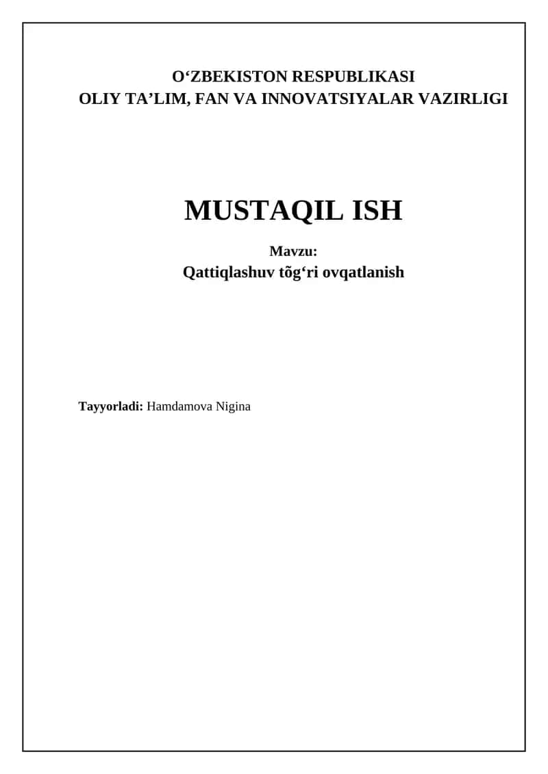 Qattiqlashuv tõgʻri ovqatlanish