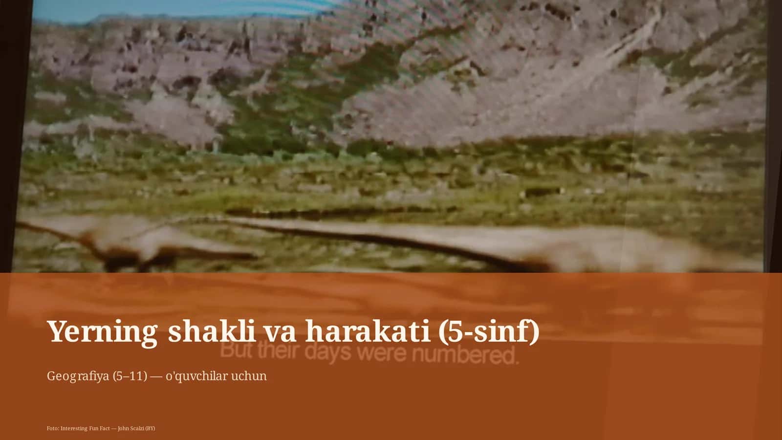 Yerning shakli va harakati (5-sinf)