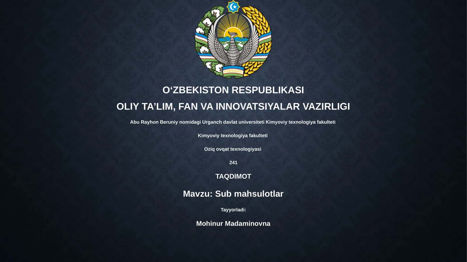 Sub mahsulotlar