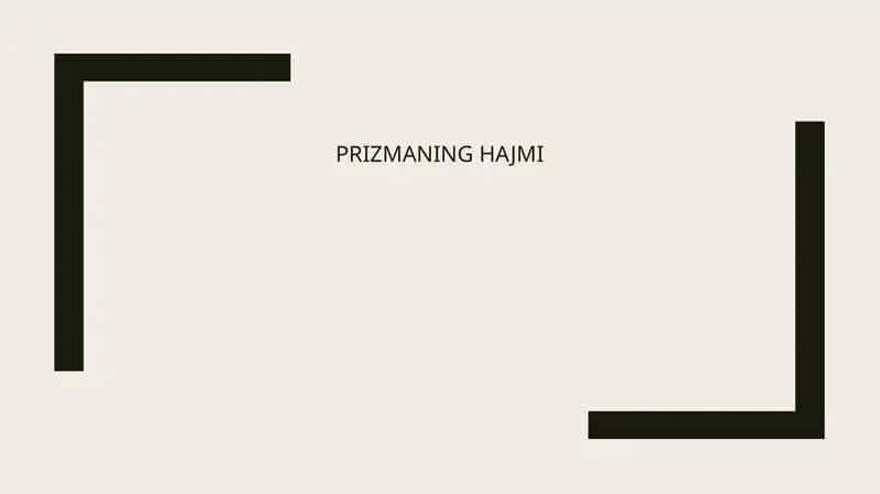 Prizmaning hajmi