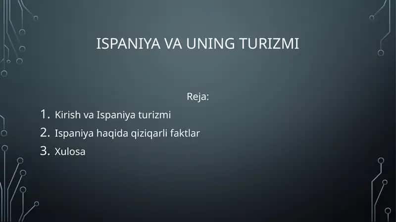 Ispaniya va uning turizmi