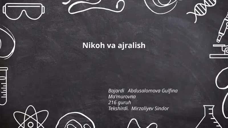 Nikoh va ajralish
