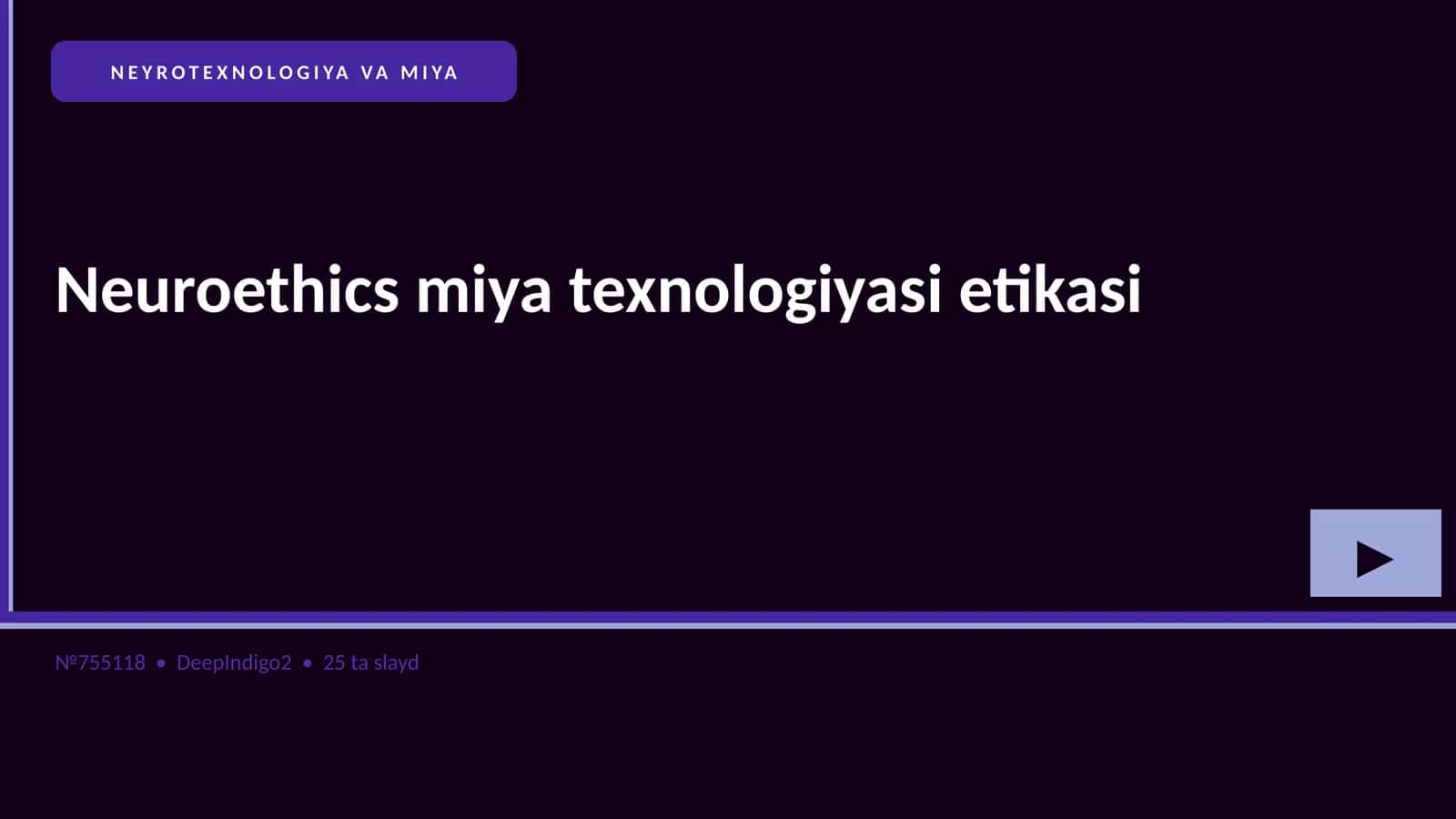 NEYROTEXNOLOGIYA VA MIYA