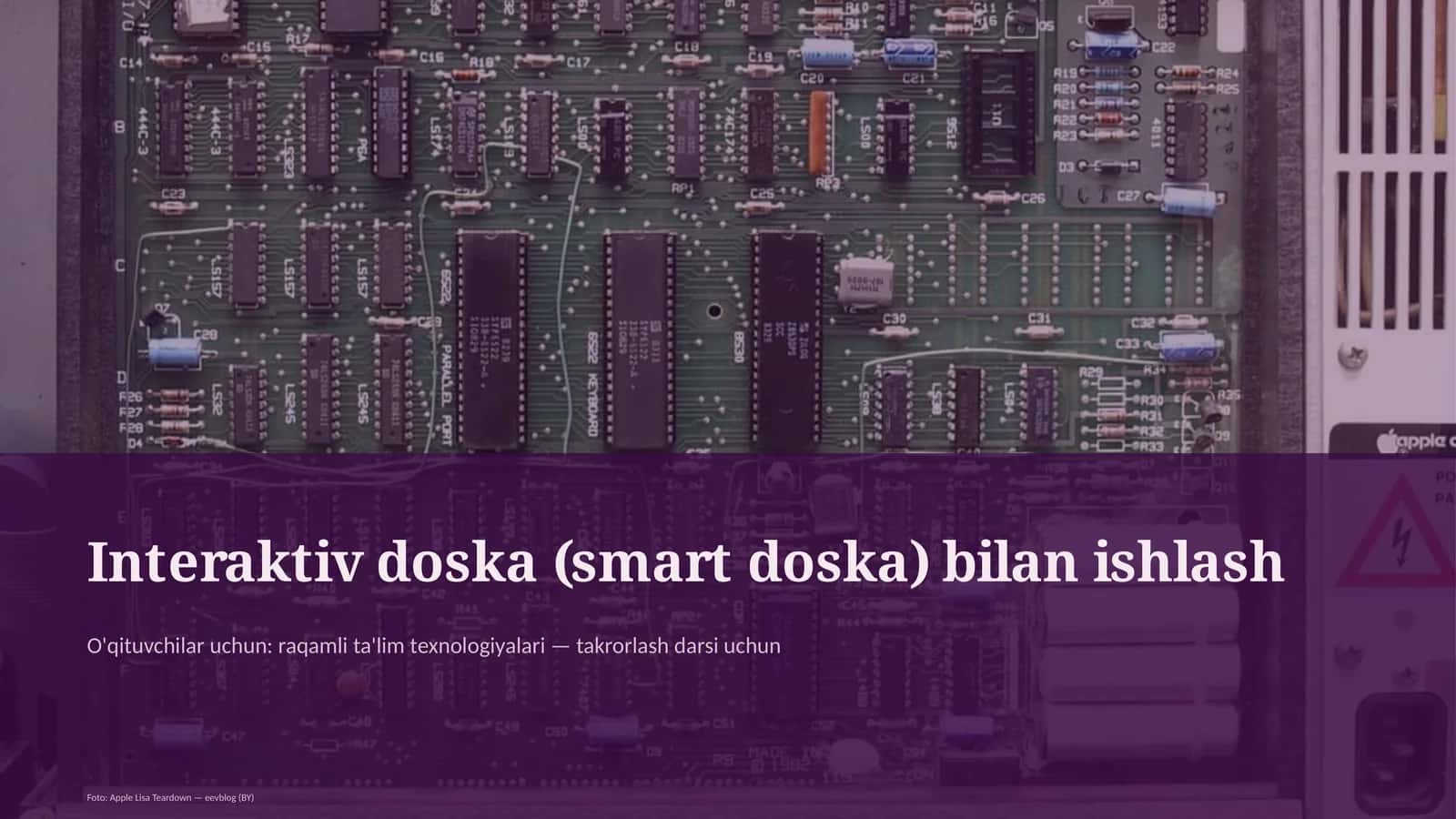 Interaktiv doska (smart doska) bilan ishlash