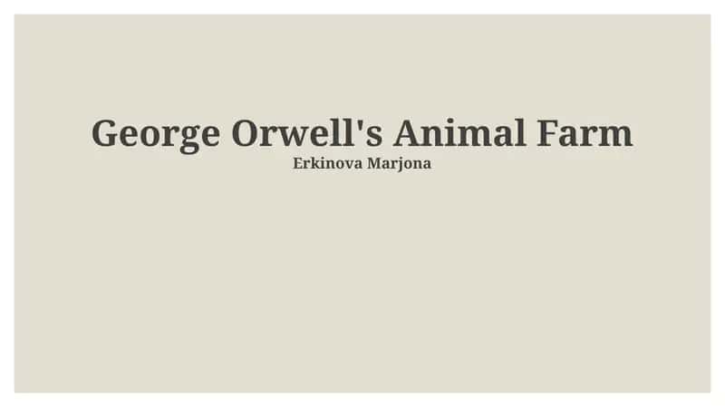 Animal Farm