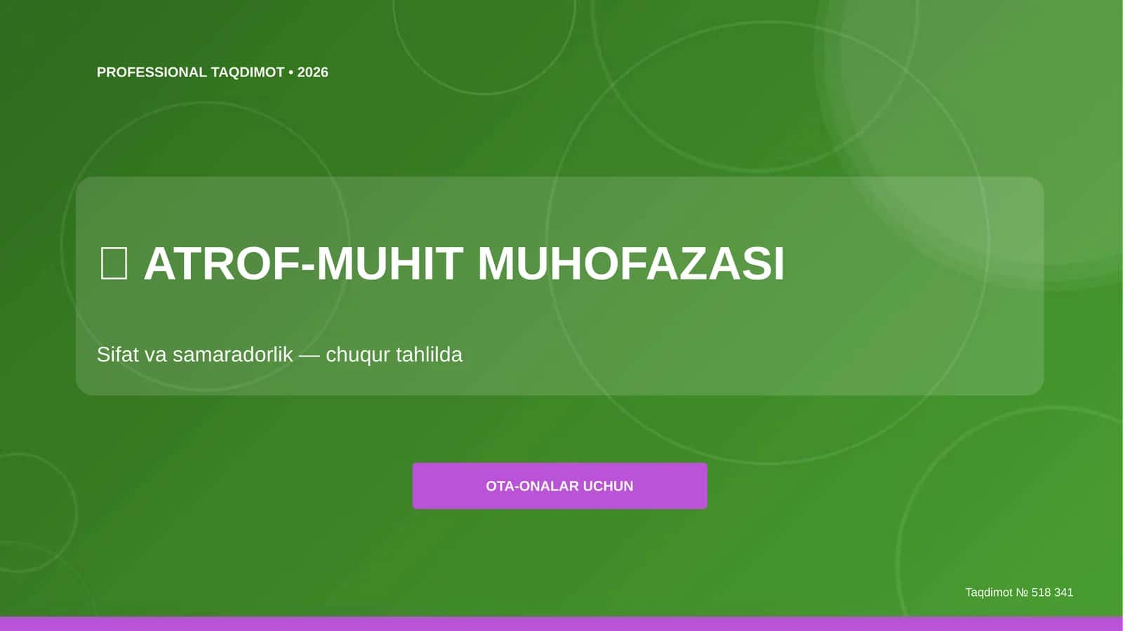 ATROF-MUHIT MUHOFAZASI
