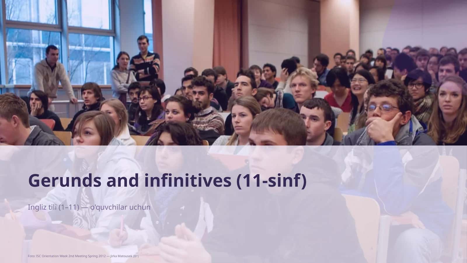 Gerunds and infinitives (11-sinf)