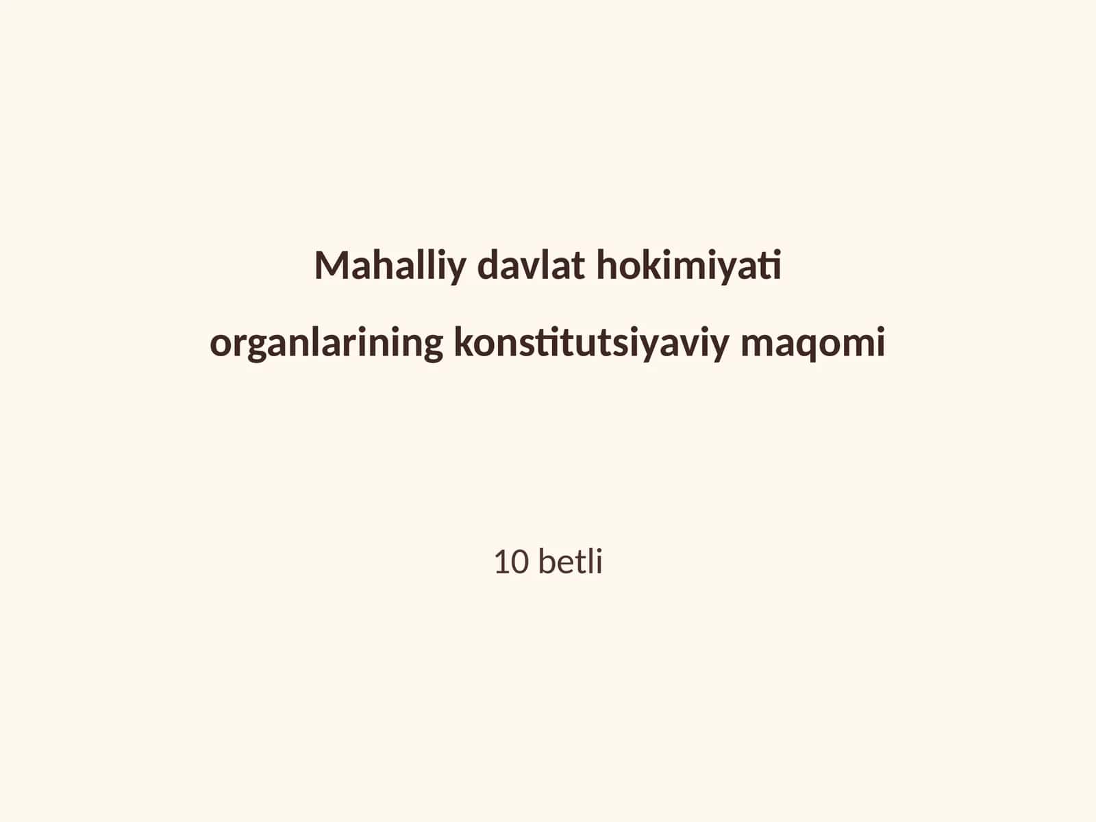 Konstitutsiyaviy Maqom