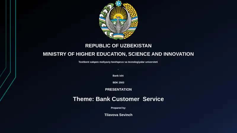 Bank Customer Service