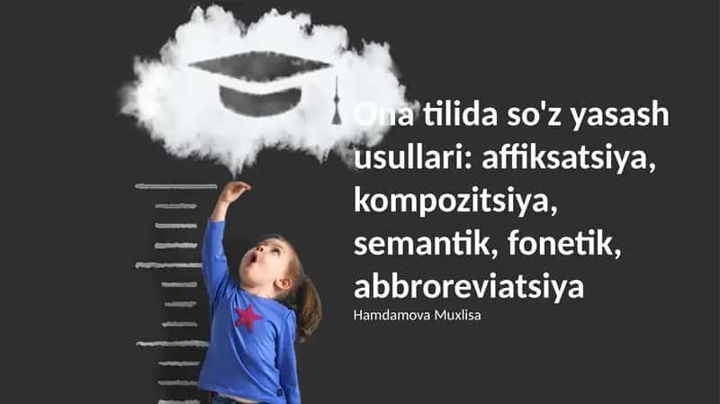 Ona tilida so'z yasash usullari
