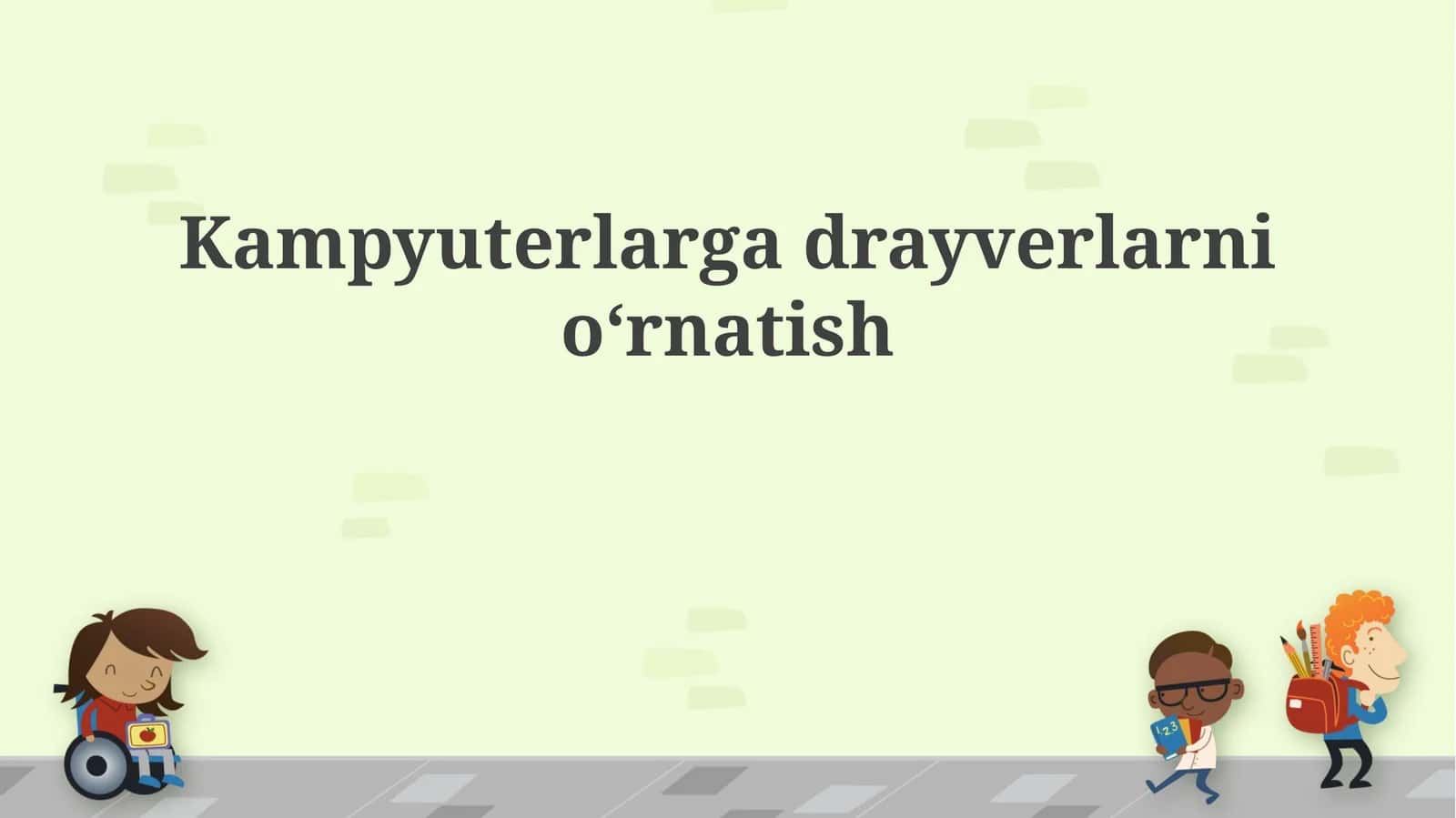 Kampyuterlargadrayverlarnio‘rnatish