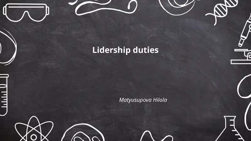 Lidership duties